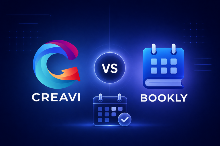 Creavi vs Bookly WordPress booking plugin comparison