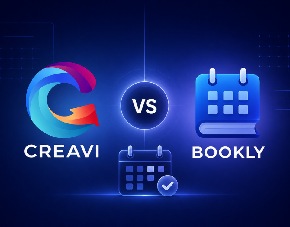Creavi vs Bookly WordPress booking plugin comparison