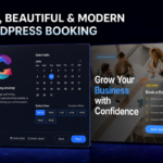 Free modern WordPress appointment booking plugin with dark calendar and business consultation layouts