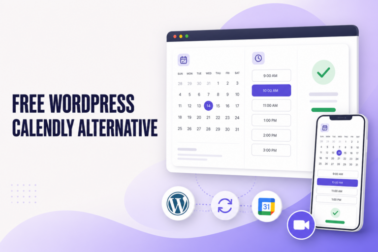 Free Calendly alternative for WordPress with an online appointment booking calendar