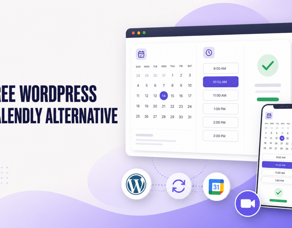 Free Calendly alternative for WordPress with an online appointment booking calendar