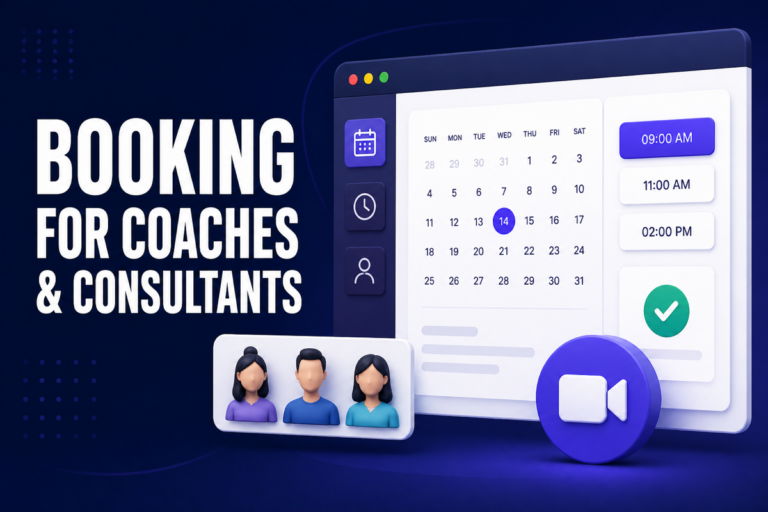 WordPress booking plugin for coaches and consultants with video conferencing
