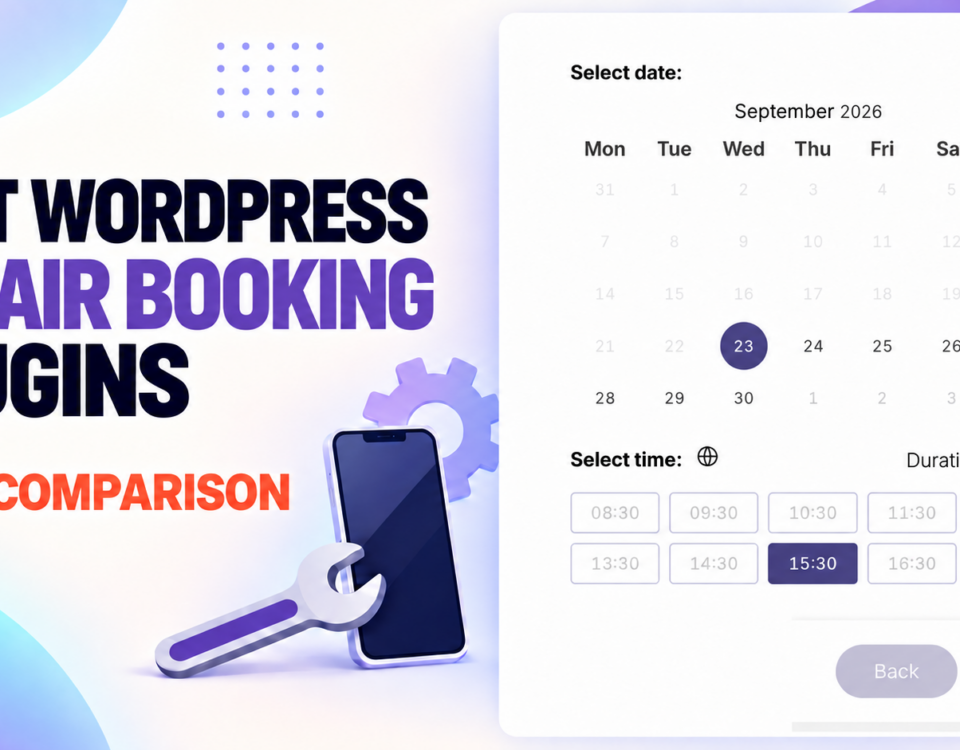 Comparison of the best WordPress repair service booking plugins for 2026