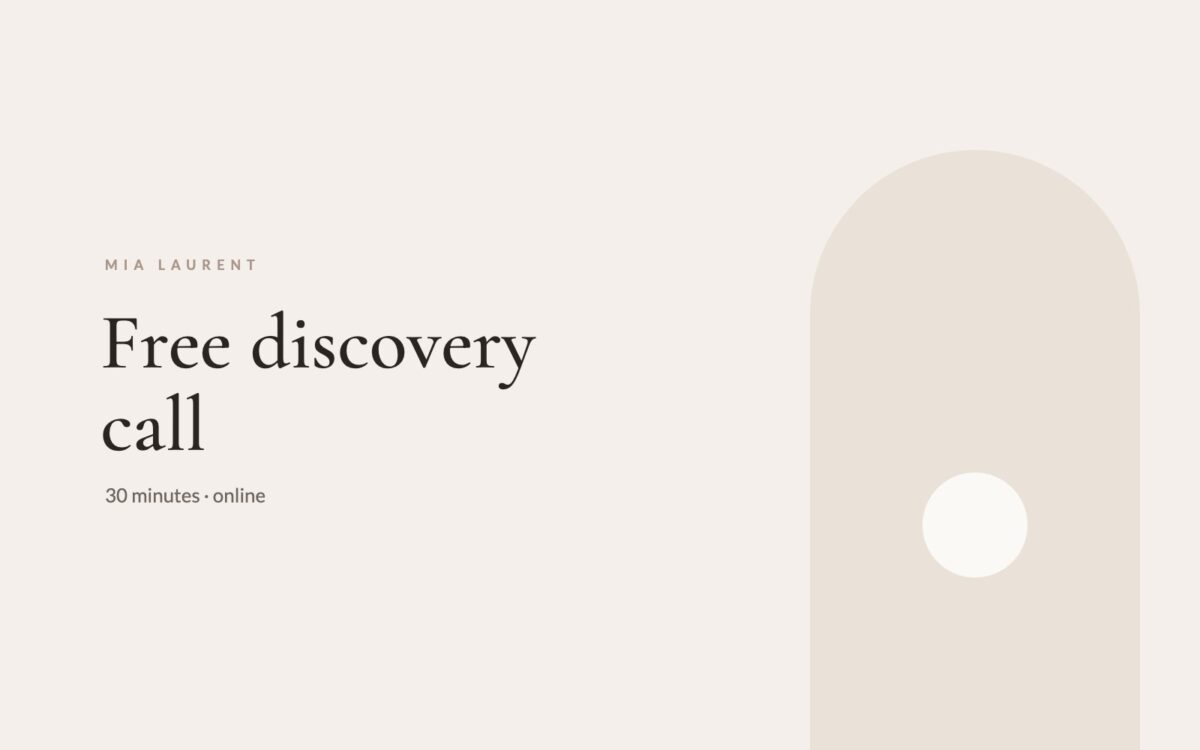 Mia Laurent — Free discovery call